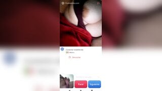 Hot Mexican girl masturbates and helps me cum a big load ( no sound )