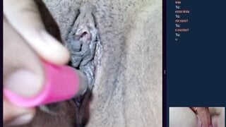 Omchater Flingster Horny Latina Masturbates to Cum