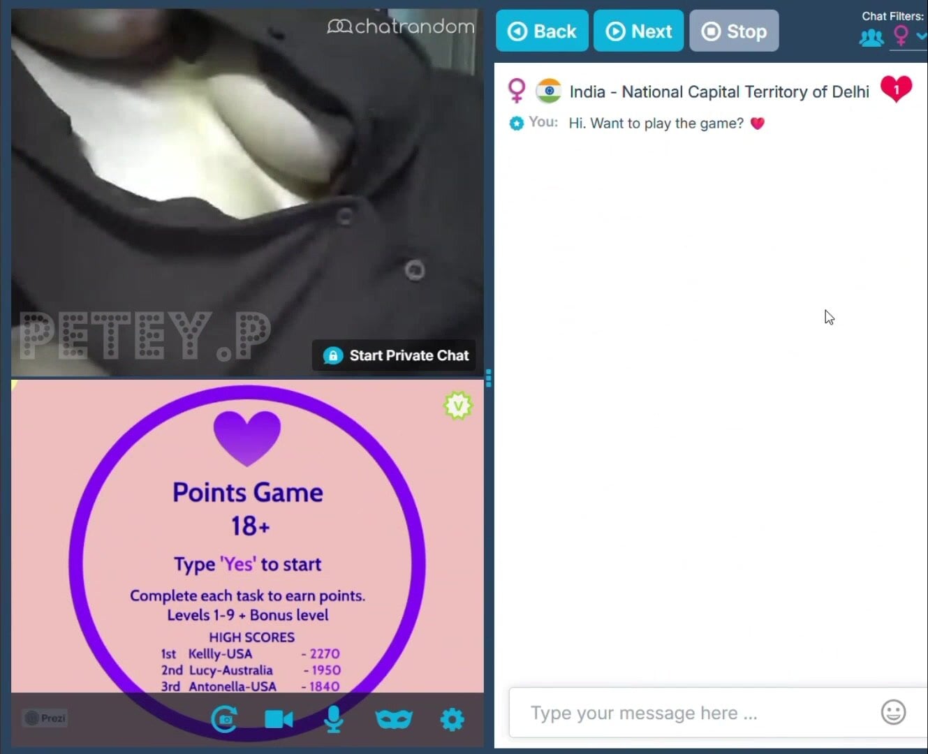 Chubby Indian Omegle Game