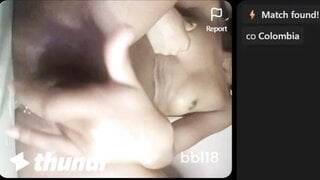 Hot colombian girl cumming