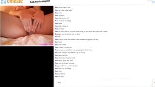 Hot girl playing on omegle