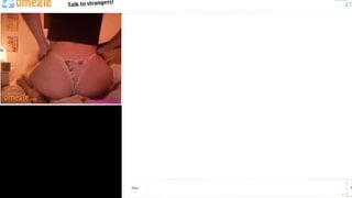 Hot girl playing on omegle