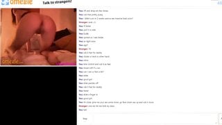 Hot girl playing on omegle