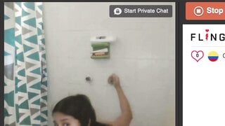Cutie Rubs One Out In The Shower