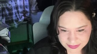 Ometv American slut flexing big tits for black cock