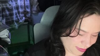Ometv American slut flexing big tits for black cock
