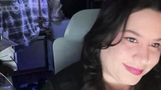 Ometv American slut flexing big tits for black cock