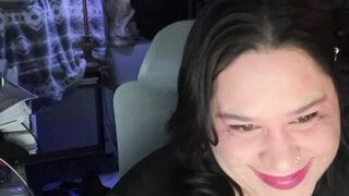Ometv American slut flexing big tits for black cock