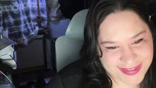 Ometv American slut flexing big tits for black cock