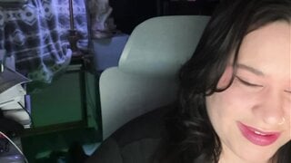 Ometv American slut flexing big tits for black cock