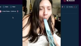 Cutie Sucks Her Popsicle For Me