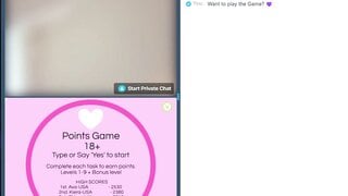 Elizabeth 19 Plays Game with Hairbrush
