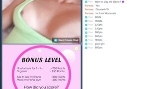 Elizabeth 19 Plays Game with Hairbrush