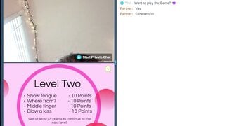 Elizabeth 19 Plays Game with Hairbrush