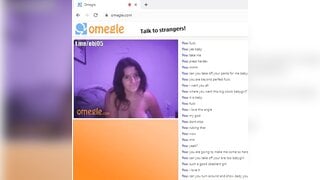 Cute girl cheating on omegle