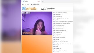 Cute girl cheating on omegle