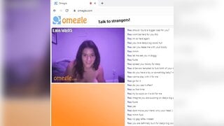 Cute girl cheating on omegle