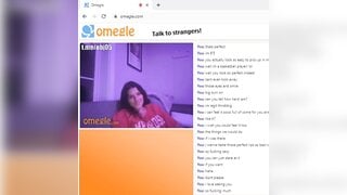 Cute girl cheating on omegle