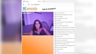 Cute girl cheating on omegle