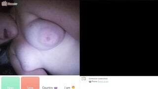 Russian chick masturbating and showing boobs