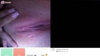 Russian chick masturbating and showing boobs