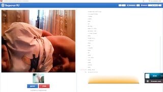 Russian Lesbian with Banana in Ass on Random Chat