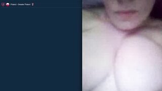 Big Tits Polish Babe Puts on a Show