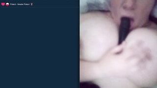 Big Tits Polish Babe Puts on a Show