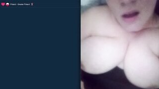 Big Tits Polish Babe Puts on a Show
