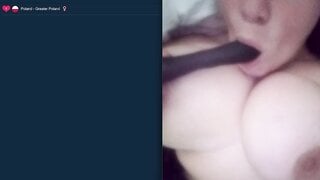 Big Tits Polish Babe Puts on a Show