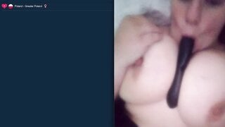 Big Tits Polish Babe Puts on a Show