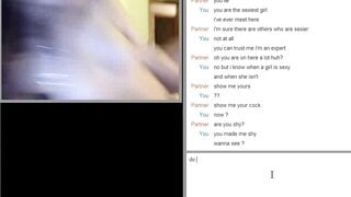 Hot brunette masturbates on Omegle