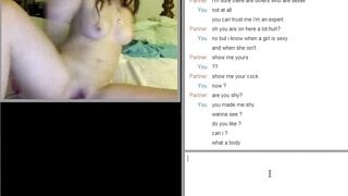 Hot brunette masturbates on Omegle