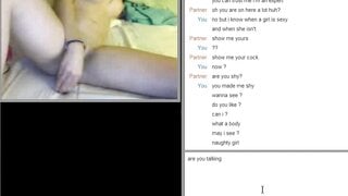 Hot brunette masturbates on Omegle