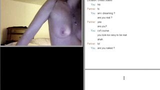 Hot brunette masturbates on Omegle