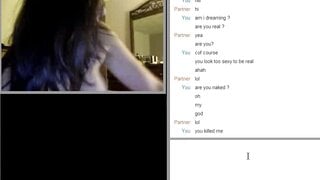 Hot brunette masturbates on Omegle