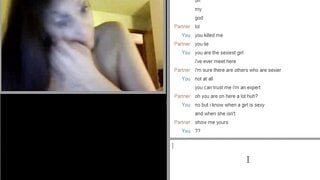 Hot brunette masturbates on Omegle