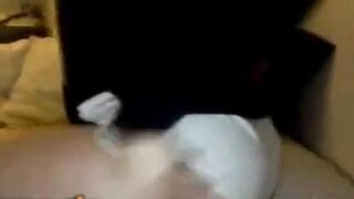 Hidden masturbation (clothed) on Omegle (no sound)