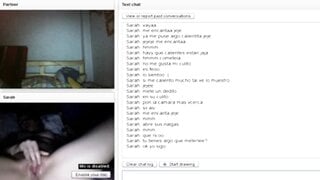Two spanish lesbians bating on Chatroulette