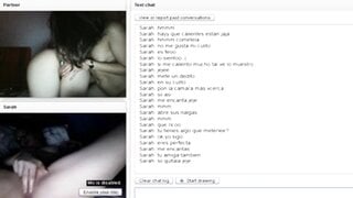 Two spanish lesbians bating on Chatroulette