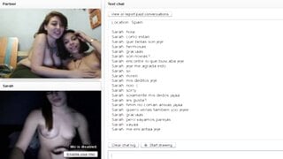 Two spanish lesbians bating on Chatroulette