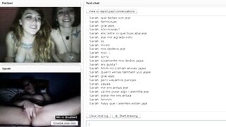 Two spanish lesbians bating on Chatroulette