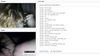 Two spanish lesbians bating on Chatroulette