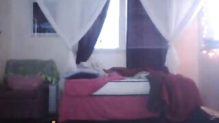 Omegle Ebony Fatty Making Her Bed Nude