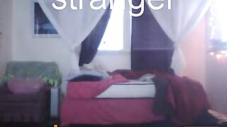 Omegle Ebony Fatty Making Her Bed Nude