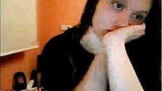 Shy Brunette Omegle Girl Shows Nice Tits