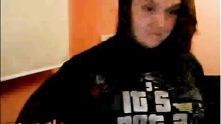 Shy Brunette Omegle Girl Shows Nice Tits