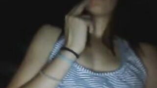 Skinny Chatroulette Girl Flashes Tits And Pussy