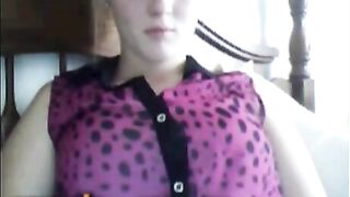 Blonde Omegle Girl Shows Her Tits