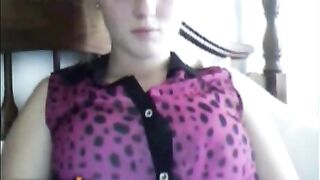 Blonde Omegle Girl Shows Her Tits
